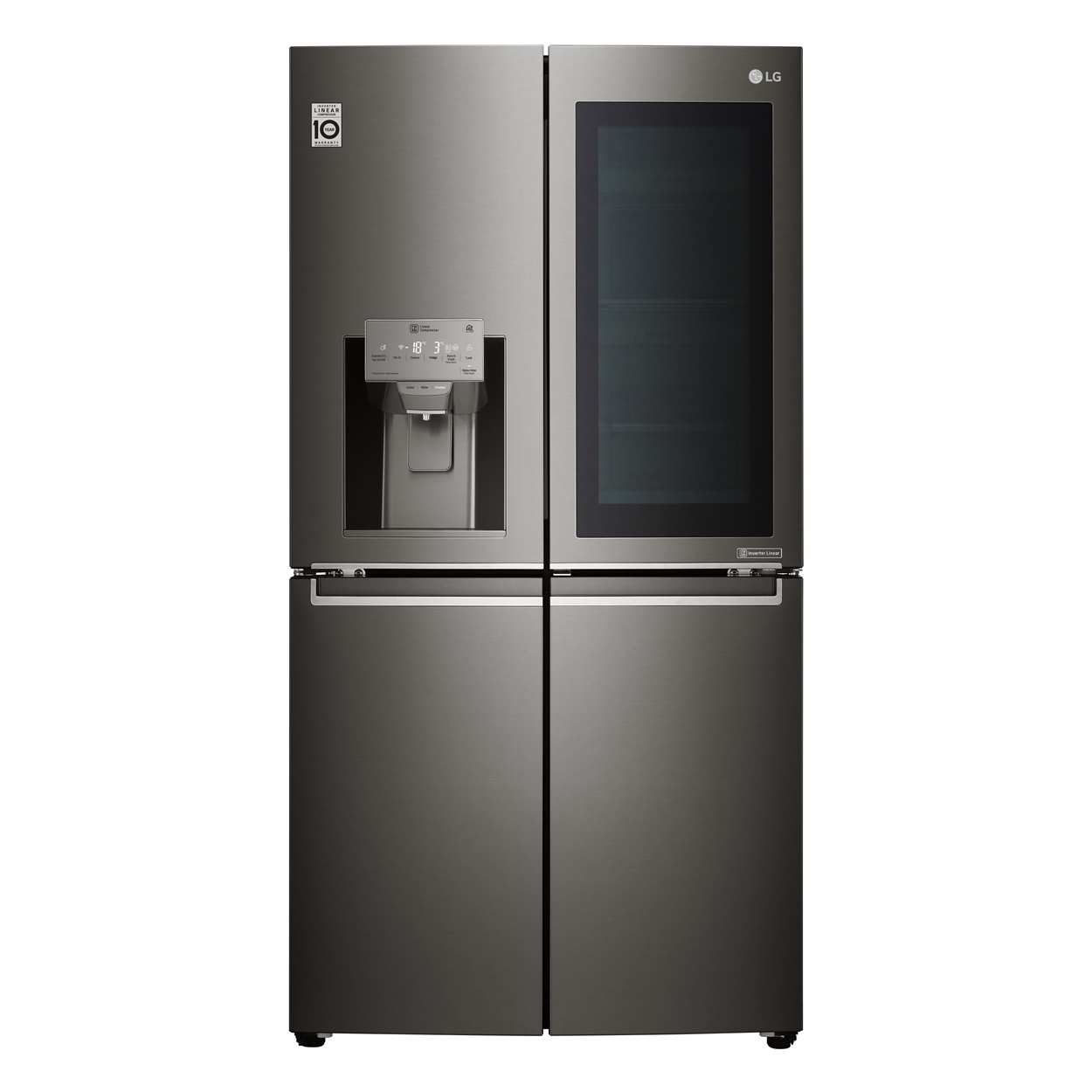 LG Instaview_Multi Door_Black Stainless Steel_Front